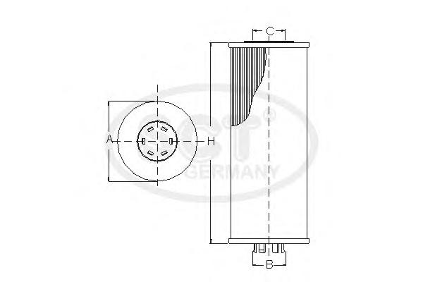 ������ �������� SCT SH4771P Mann= HU 7197 X
